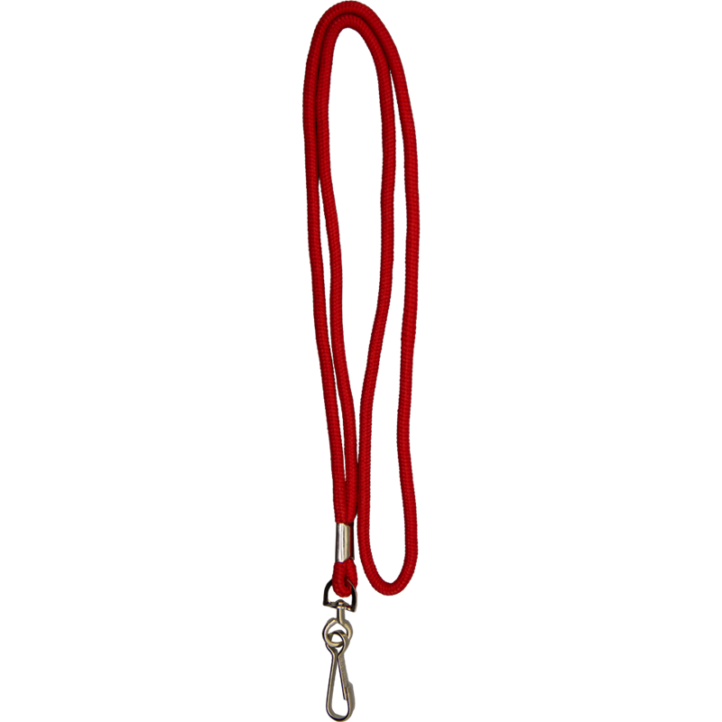 Lanyard, Rund 10 mm med roterbar krok